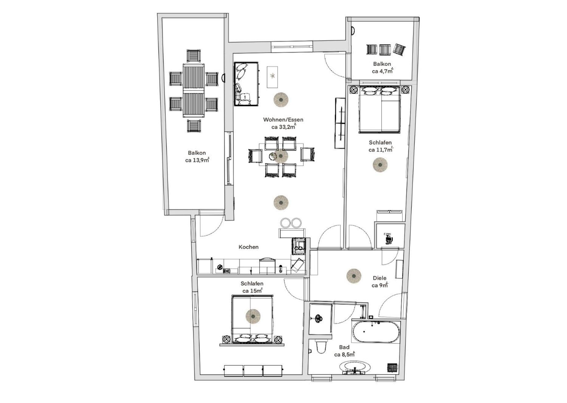 Pineapple Apartments Dresden Zwinger III - 86 Qm - 1X Free Parking Eksteriør billede